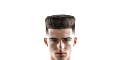 Man with high top fade hairstyle isolated on transparent background png