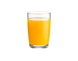 Refreshing Glass of Vibrant Orange Juice Clear Glassware Smooth Texture. png