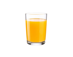 Glass of Freshly Squeezed Orange Juice on Black Background. png