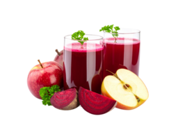 Refreshing Beet and Apple Juice Duo with Fresh Ingredients. png