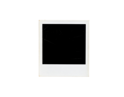 Vintage Polaroid Frame with Scratches and Textured Border. png