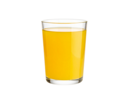Glass of Vibrant Orange Juice Clear Glassware Refreshing Drink. png