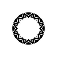 Geometric Tribal Circle, Minimalist - Modern - Pattern vector