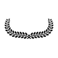 Elegant Laurel Wreath, Minimalist, Symbolic Award, Symbol vector
