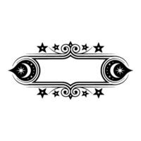 Celestial Ornament, Vintage Border, Starry - Stars vector