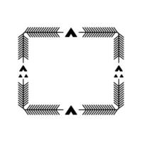 Geometric Arrow Frame, Minimalist vector