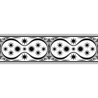 Ornate Starburst Border, Vintage Decorative Element - Ornament vector