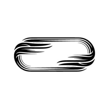 Abstract Ribbon, Dynamic Flow, Minimalist Emblem vector