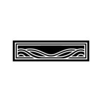Minimalist Wave Emblem, Tranquil Coastal vector