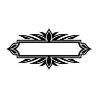 Elegant Black Ornamental Frame, Blank Space, Ornament vector