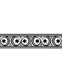 Ornate Black Border, Medieval, Decorative Element vector