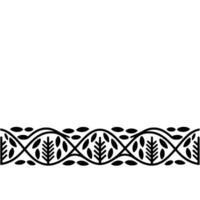 Stylized Leaf Border, Vintage Element - Foliage vector