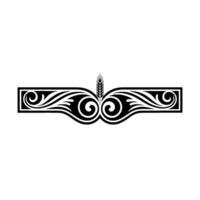 Elegant Wheat Border, Vintage Element - Decorative vector