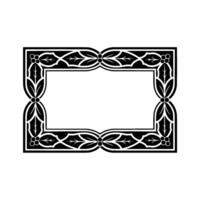 Intricate Celtic Frame, Vintage, Decorative Border, Ornament vector