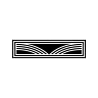 Geometric Window, Minimalist, Abstract Symmetry vector
