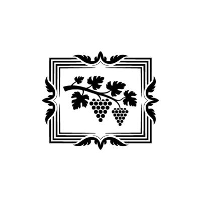 Elegant Vineyard Emblem, Vintage Style