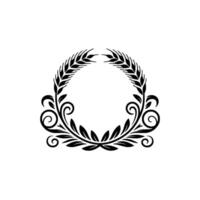 Elegant Laurel Wreath, Vintage, Celebration Emblem vector
