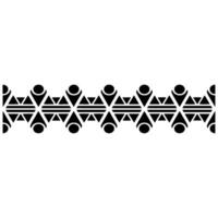 Geometric Tribal Border, Minimalist Pattern, Stylized vector