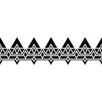 Geometric Tribal Border, Art Deco Pattern - Triangle vector