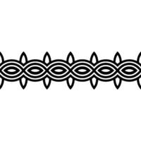 Geometric Celtic Border, Minimalist, Repeating Pattern vector