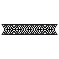 Geometric Tribal Border, Minimalist - Stylized - Pattern vector