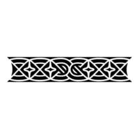 Intricate Celtic Border, Geometric Pattern, Vintage - Symmetrical - Ornate vector