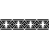 Geometric Tribal Border, Minimalist, Ornament - Pattern vector
