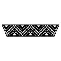 Geometric Deco Pattern, Minimalist, Black White vector