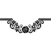 Elegant Floral Border, Vintage, Decorative Element - Framing vector