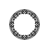 Elegant Floral Border, Vintage, Circular Motif - Ornamental - Rose vector