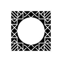 Geometric Circle Emblem, Minimalist, Modern - Geometry vector