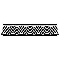 Geometric Deco Border, Minimalist, Triangles - Pattern vector