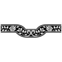 Elegant Floral Border, Vintage, Decorative Element, Vintage style vector