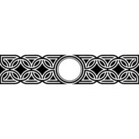 Intricate Celtic Border, Vintage, Decorative Element, Geometric vector