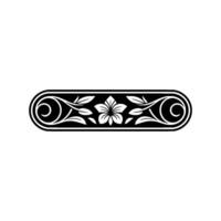 Elegant Scroll Border, Floral Ornamentation, Vintage vector