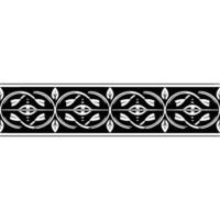 Stylized Silver Celtic Border, Intricate vector