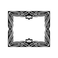 Intricate Celtic Frame, Floral Centerpiece, Vintage vector