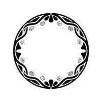 Art Nouveau Floral Frame, Elegant Border, Decorative - Art nouveau vector