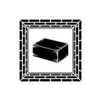 Solid Foundation, Protective Barrier, Geometric Emblem vector