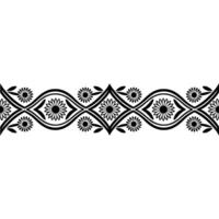 Elegant Floral Border, Vintage, Decorative Element, Daisy - Pattern vector