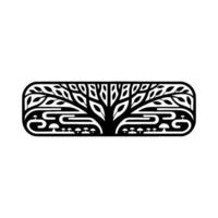 Intricate Tree Emblem, Celtic, Minimalist vector
