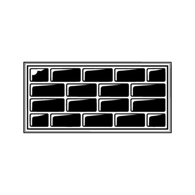 Geometric Brick Grid, Minimalist