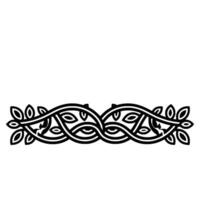 Intricate Vine Border, Elegant Decorative Element vector