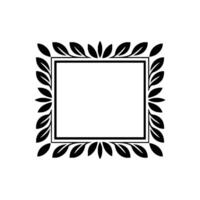 Elegant Botanical Frame, Minimalist - Decorative - Floral vector
