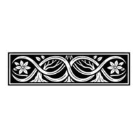 Elegant Botanical Border, Vintage Style, Frame - Floral vector