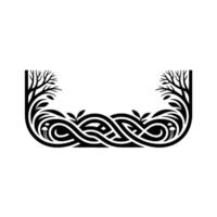 Intertwined Branches Celtic Knot, Organic Growth vector