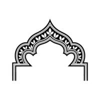Intricate Moroccan Arch, Geometric vector