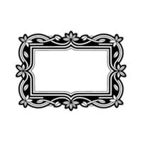 Elegant Botanical Frame, Vintage, Decorative Border, Victorian vector