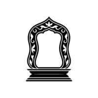 Intricate Archway, Mughal Style, Decorative Emblem vector