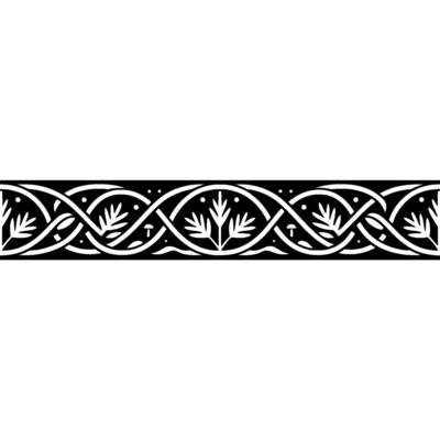 Intricate Celtic Border, Vintage Style, Ornamental